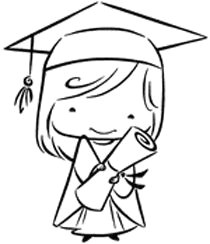 Drawing Of A Girl Graduating 73 Best Graduation Templates Images Graduation Templates