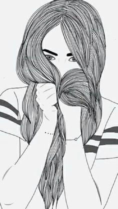 Drawing Of A Girl Hiding Her Face 73 Best Sketches to Save for Later Images Tumblr Drawings Girl