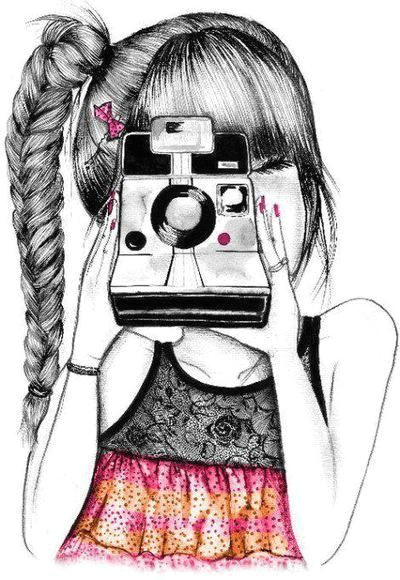 Drawing Of A Girl Holding A Camera Pin by Carly On A Just becausea Pinterest Anime Manga and