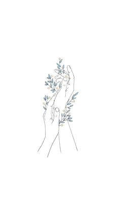 Drawing Of A Girl Holding Flowers Holding Flowers Design Pinterest Drawings Art and Illustration