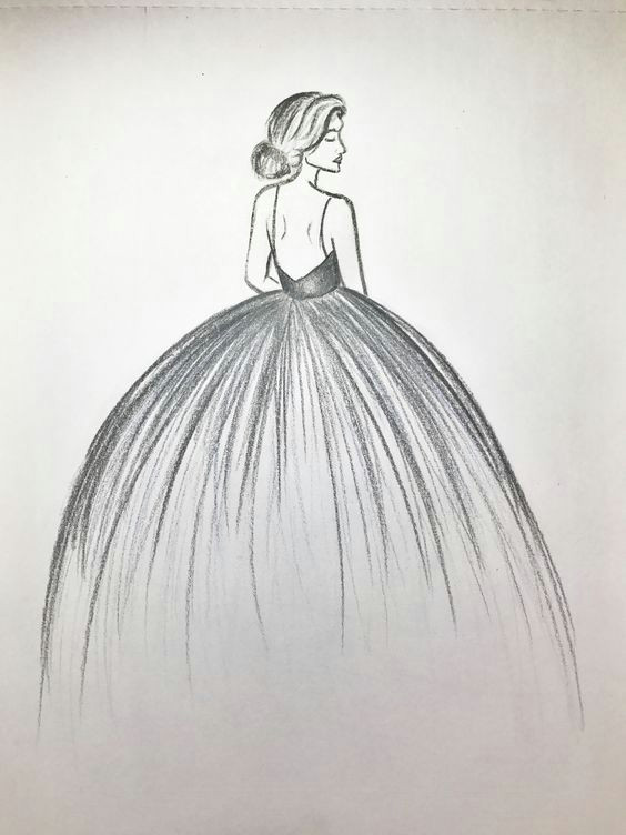 Drawing Of A Girl In A Dress Easy Cool Drawing Ideas Visit My Youtube Channel to Learn Drawing and