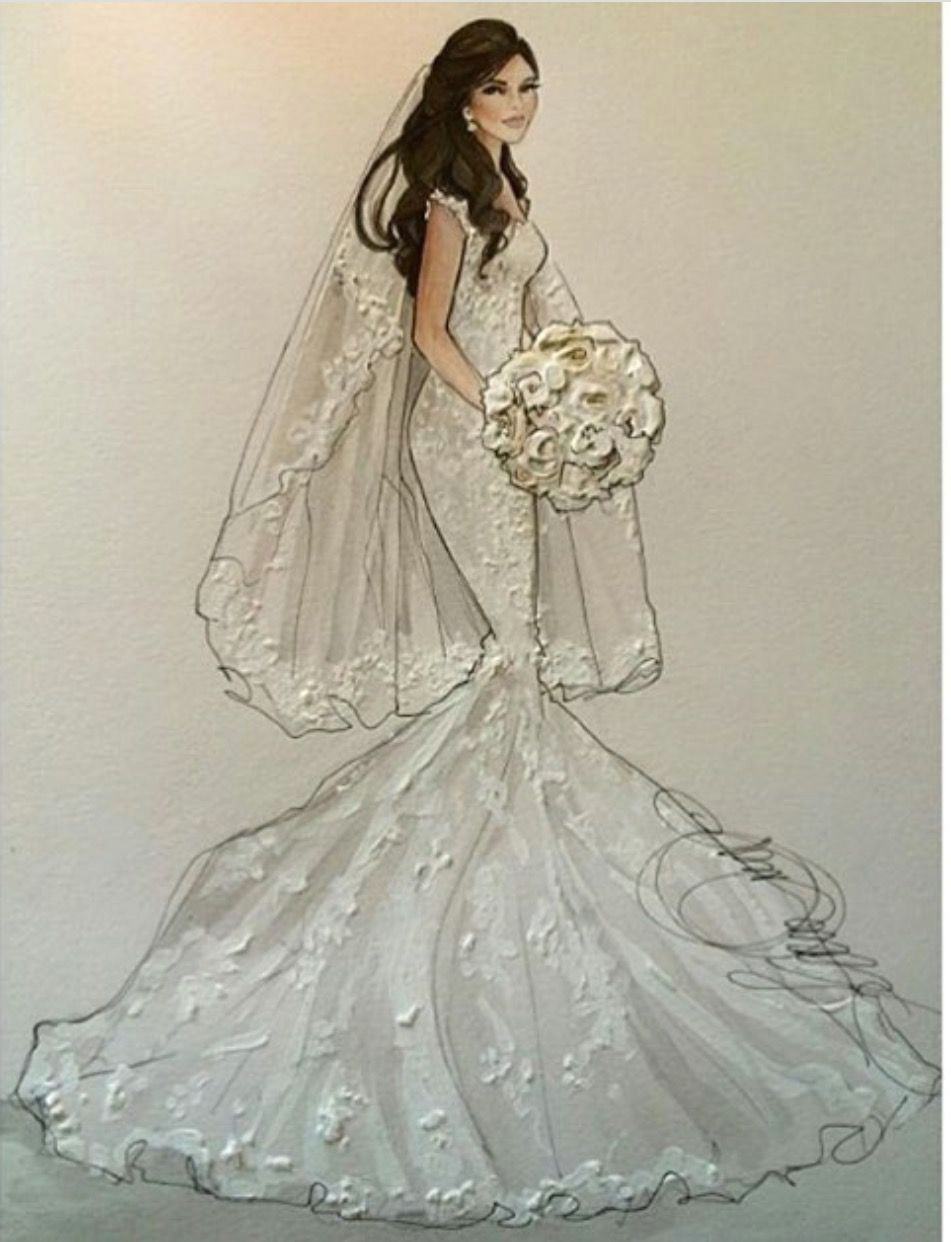 Drawing Of A Girl In A Wedding Dress Pin by D Efuru On Wedding Inspo A In 2018 Pinterest Fashion