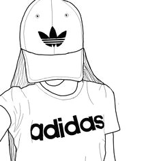 Drawing Of A Girl In Adidas 75 Best Tumblr Drawings Images