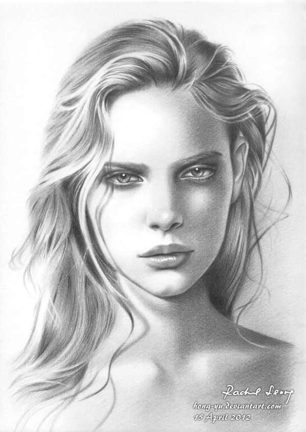 Drawing Of A Girl In Pencil Pencil Drawings by Leong Hong Yu Heads 6 Pinterest Pencil