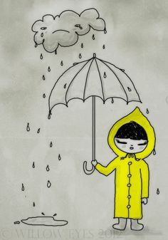 Drawing Of A Girl In the Rain with An Umbrella 485 Best Singing In the Rain Images Umbrellas In the Rain Rain