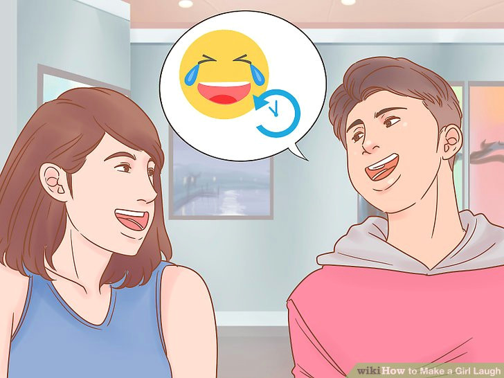 Drawing Of A Girl Laughing 4 Ways to Make A Girl Laugh Wikihow