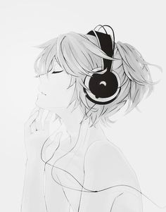 Drawing Of A Girl Listening to Music 194 Best Listening to Music Images Illustrations Doodles Drawings