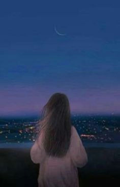 Drawing Of A Girl Looking at the Moon Little Girl Looking Out Window at Moon From My Window Little