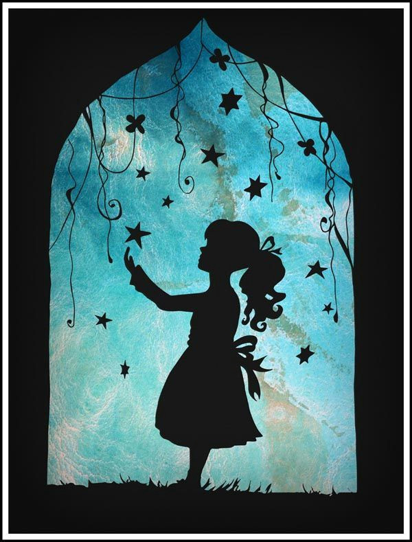 Drawing Of A Girl Looking at the Stars Looking to the Stars Silhouette by Deedeedee123 On Deviantart