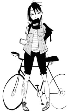 Drawing Of A Girl On A Bike 114 Best Character Pose Cycling Images Character Design