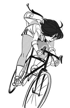 Drawing Of A Girl On A Bike 114 Best Character Pose Cycling Images Character Design