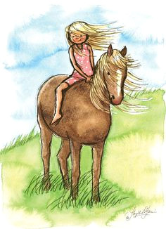 Drawing Of A Girl On A Horse 39 Best sorozat Phyllis Harris Images Childrens Wall Art Wall Art