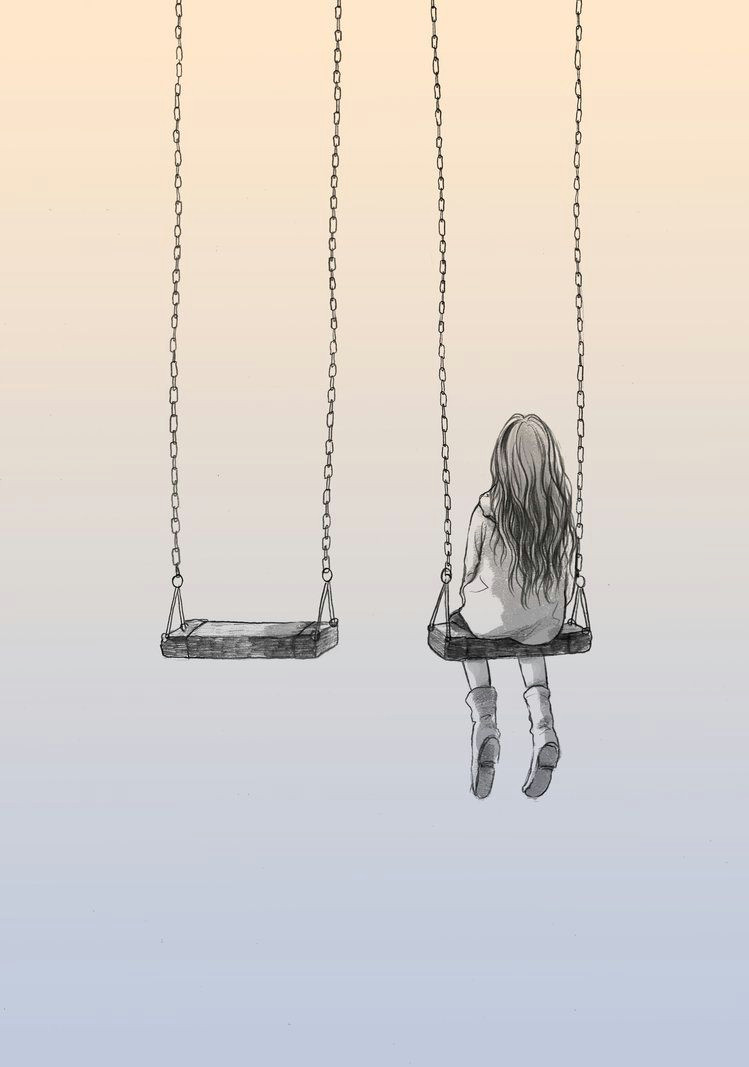 Drawing Of A Girl On A Swing Lonely by Nhienan On Deviantart Illustration Pinterest