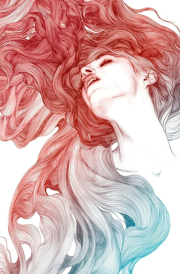 Drawing Of A Girl On Fire Gabriel Moreno S Illustrations Art Pinterest Gabriel