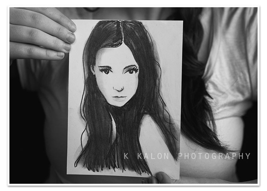 Drawing Of A Girl Photographer Photography K Kalon Photography Drawings Art Looking Through