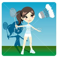 Drawing Of A Girl Playing Badminton 26 Best Art Pamela Murphy Images Art Drawings Art Paintings