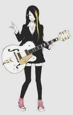 Drawing Of A Girl Playing Guitar 98 Best Girls who Guitar Images In 2019 Anime Art Drawings Anime