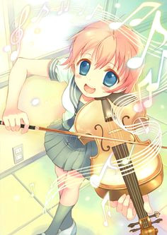 Drawing Of A Girl Playing Violin 95 Best Violin Cartoon Images Drawings Music Anime Characters