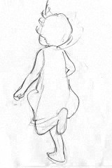 Drawing Of A Girl Running Tap the Gif Symbol to See It Move Great for Kid Created Animation