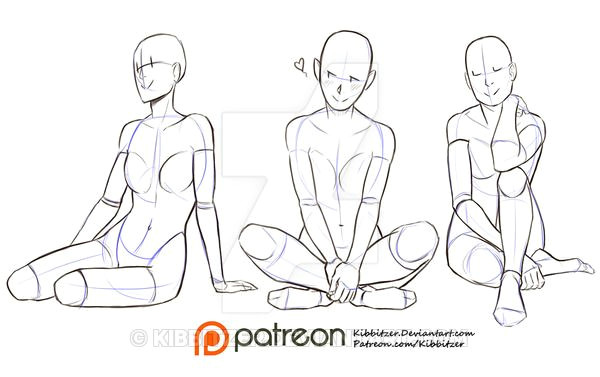 Drawing Of A Girl Sitting On the Ground Kibbitzer is Creating Reference Sheets Tutorials and More V Roce