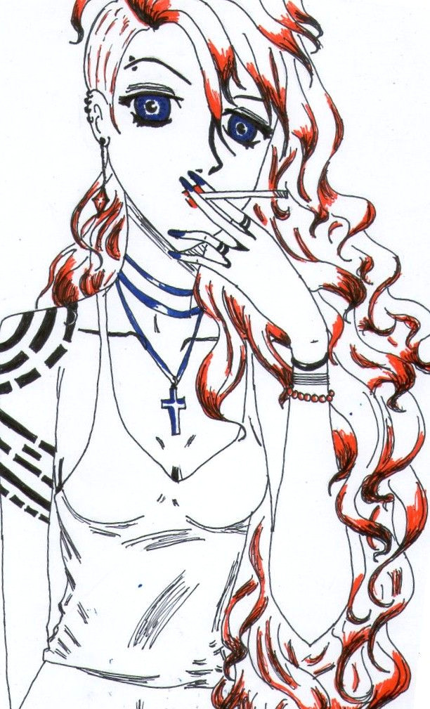 Drawing Of A Girl Smoking original Art Draw Smoking Girl Smoking Art In 2018 Pinterest