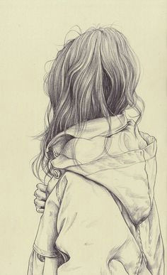 Drawing Of A Girl Standing Alone 427 Best Beautiful Drawings Images
