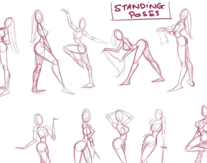 Drawing Of A Girl Standing Cool Easy Drawings Step by Step Of People Google Search Sketch