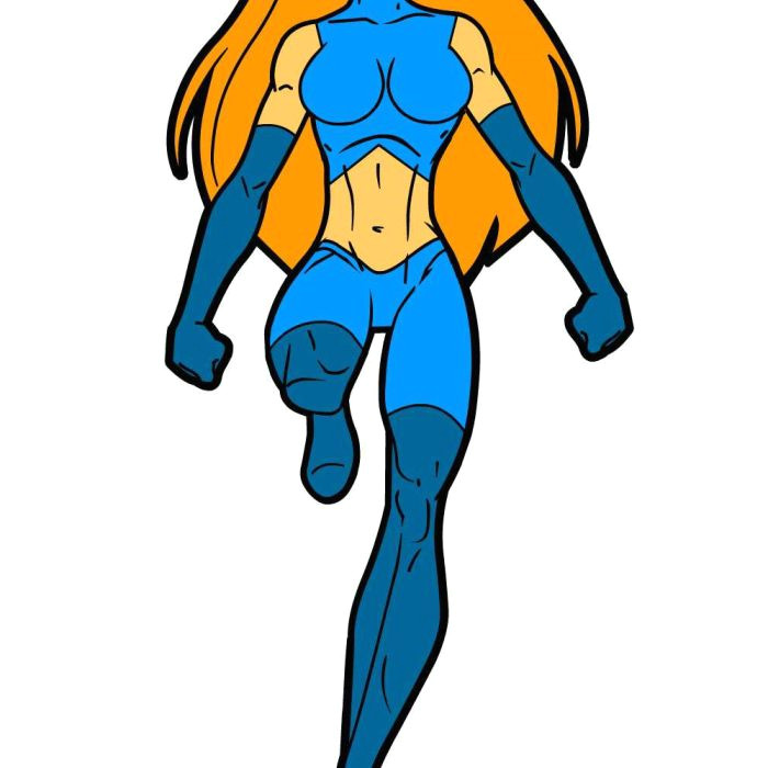 Drawing Of A Girl Superhero How to Draw A Female Superhero