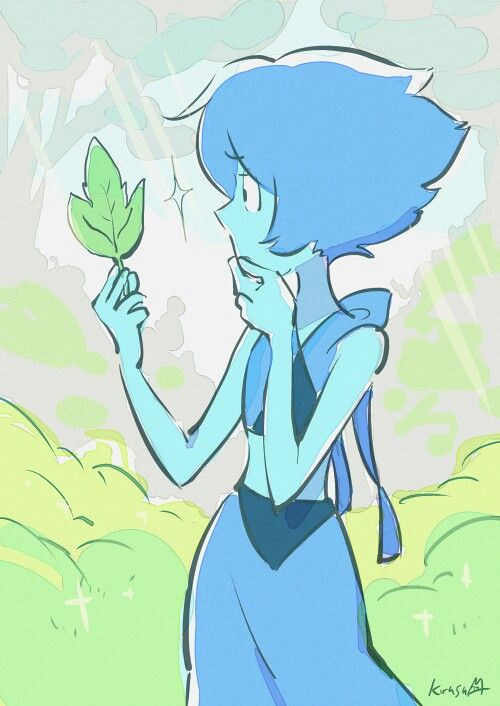 Drawing Of A Girl Watering Plants Lapis Lazuli Stuff I Like Steven Universe Universe Steven