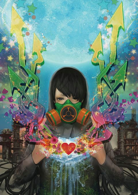 Drawing Of A Girl Wearing A Mask Pixiv Gas Mask Wearing Girls Pixiv Spotlight Street Art Art