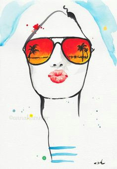 Drawing Of A Girl Wearing Glasses 784 Fantastiche Immagini Su Glasses Illustrations Backgrounds
