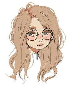 Drawing Of A Girl Wearing Glasses 784 Fantastiche Immagini Su Glasses Illustrations Backgrounds