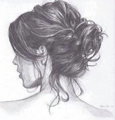Drawing Of A Girl with A Messy Bun 3812 Beste Afbeeldingen Van Drawings In 2019 Drawing Techniques