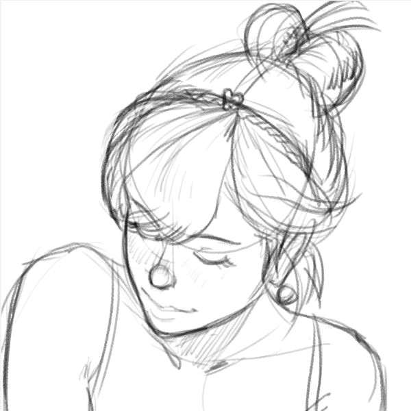 Drawing Of A Girl with A Ponytail I Nnie Mei Project Hairstyle Meme Based On This Ponytail Pigtails