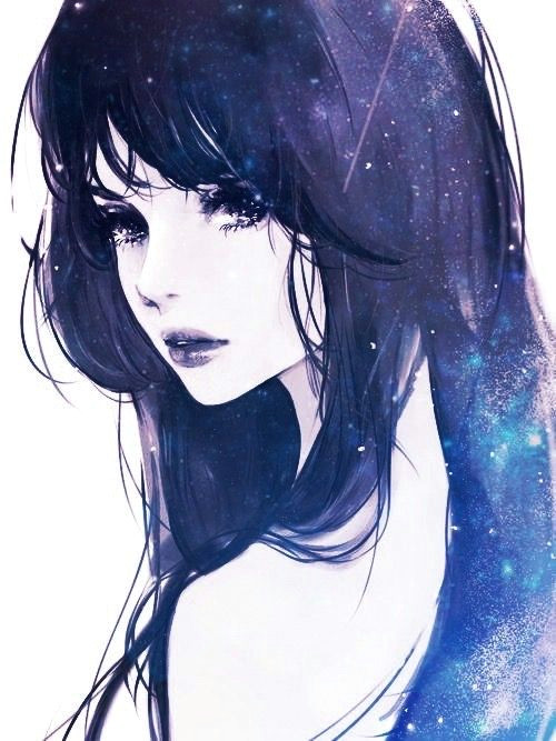 Drawing Of A Girl with Blue Hair Imagen De Girl Anime and Art Leo Drawings Art Anime