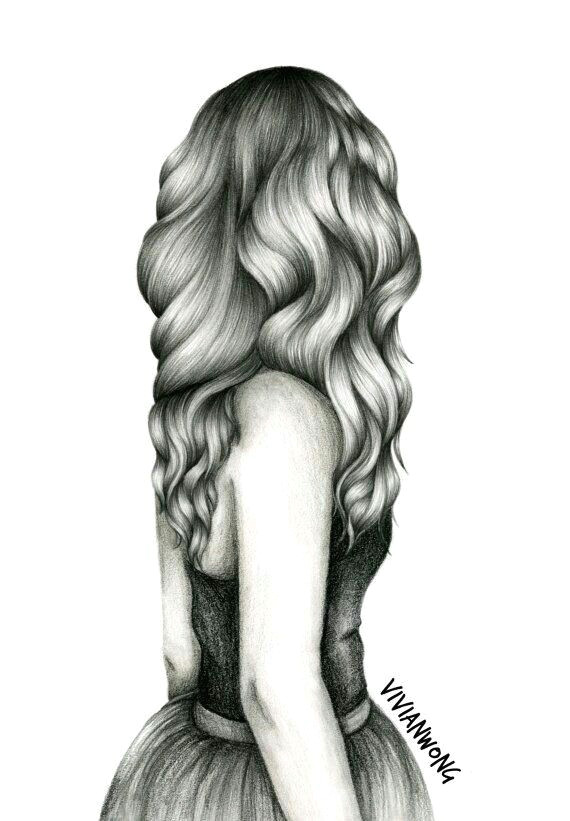 Drawing Of A Girl with Long Hair Tumblr Pin by ashii Qadeer On Art and Diy Drawings Sketches Hair Sketch