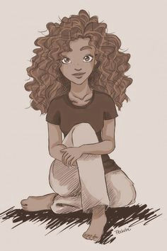 Drawing Of A Girl with Long Wavy Hair 134 Best Anime Curly Hair Girls Images Black Women Art Africa Art