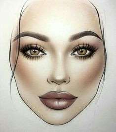 Drawing Of A Girl with Makeup 212 Best Face Charts Images Faces Makeup Face Charts Beauty Makeover