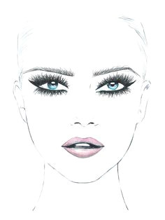 Drawing Of A Girl with Makeup 73 Best Makeup Sketches Images Makeup Inspo Mac Face Charts Mac