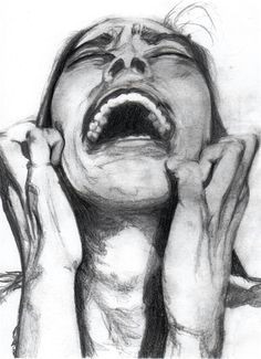 Drawing Of A Girl Yawning Art Drawing and Sad Image Pencil Sketches Arte Arte Oscuro