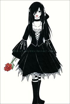 Drawing Of A Gothic Girl 88 Best Goth Images Manga Anime Anime Art Gothic Anime Girl