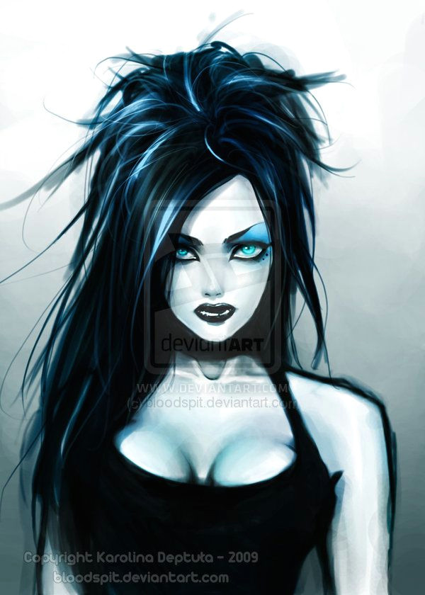 Drawing Of A Gothic Girl Pin by Carolina Santiago On Karolina Deptula Dark Gothic Cool