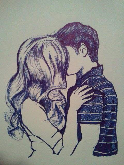 Drawing Of A Guy and Girl Kissing Boy Kissing Girl Drawing at Getdrawings Com Free for Personal Use