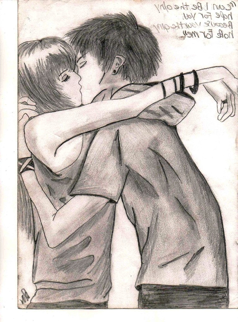 Drawing Of A Guy and Girl Kissing Boy Kissing Girl Drawing at Getdrawings Com Free for Personal Use