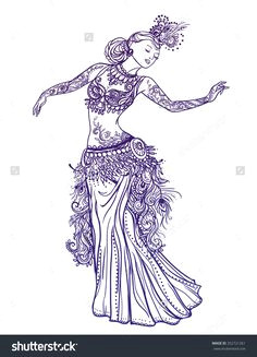 Drawing Of A Gypsy Girl 487 Best Od Art Images In 2019 Belly Dance Bellydance Gypsy Girls