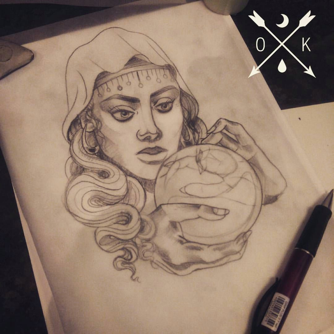 Drawing Of A Gypsy Girl Gypsy Girl for Lucyappletree Can T Wait to Tattoo This Tattoo