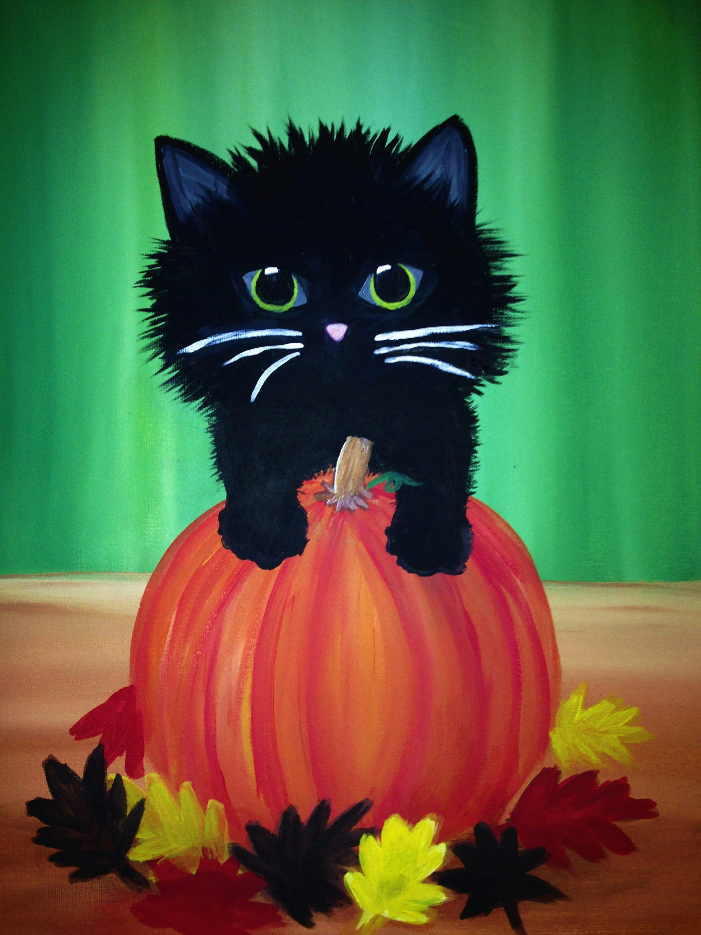 Drawing Of A Halloween Cat Paint Nite Drink Paint Party We Host Painting events at Local