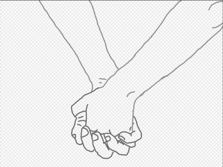 Drawing Of A Hands Step by Step 4 Ways to Draw A Couple Holding Hands Wikihow