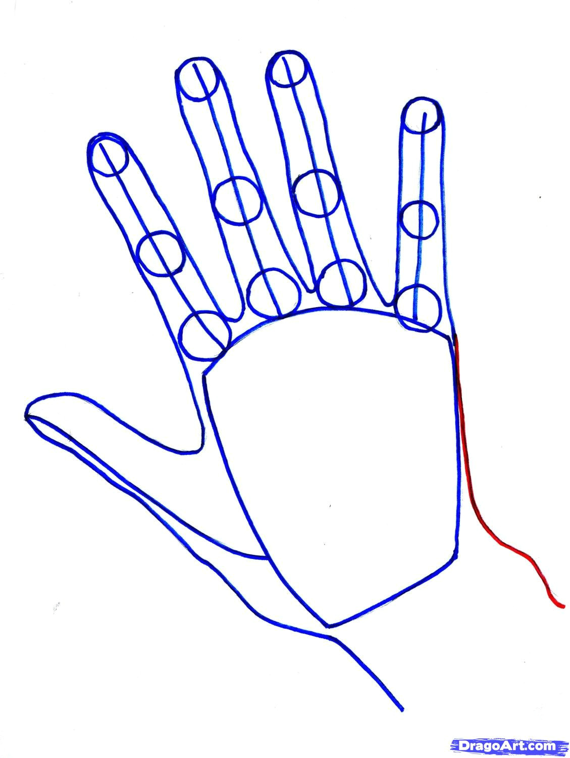 Drawing Of A Hands Step by Step How to Draw Hands
