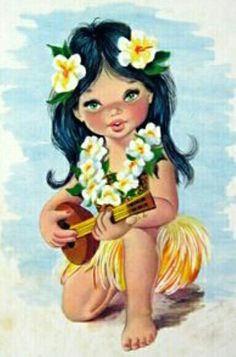 Drawing Of A Hawaiian Girl 244 Best Hula Girl Images In 2019 Hawaiian Art Hawaiian Girls